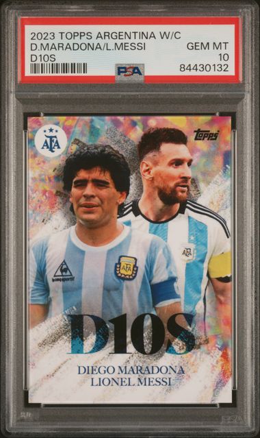 2023 Topps Argentina World Champions #D10S Diego Maradona/Lionel