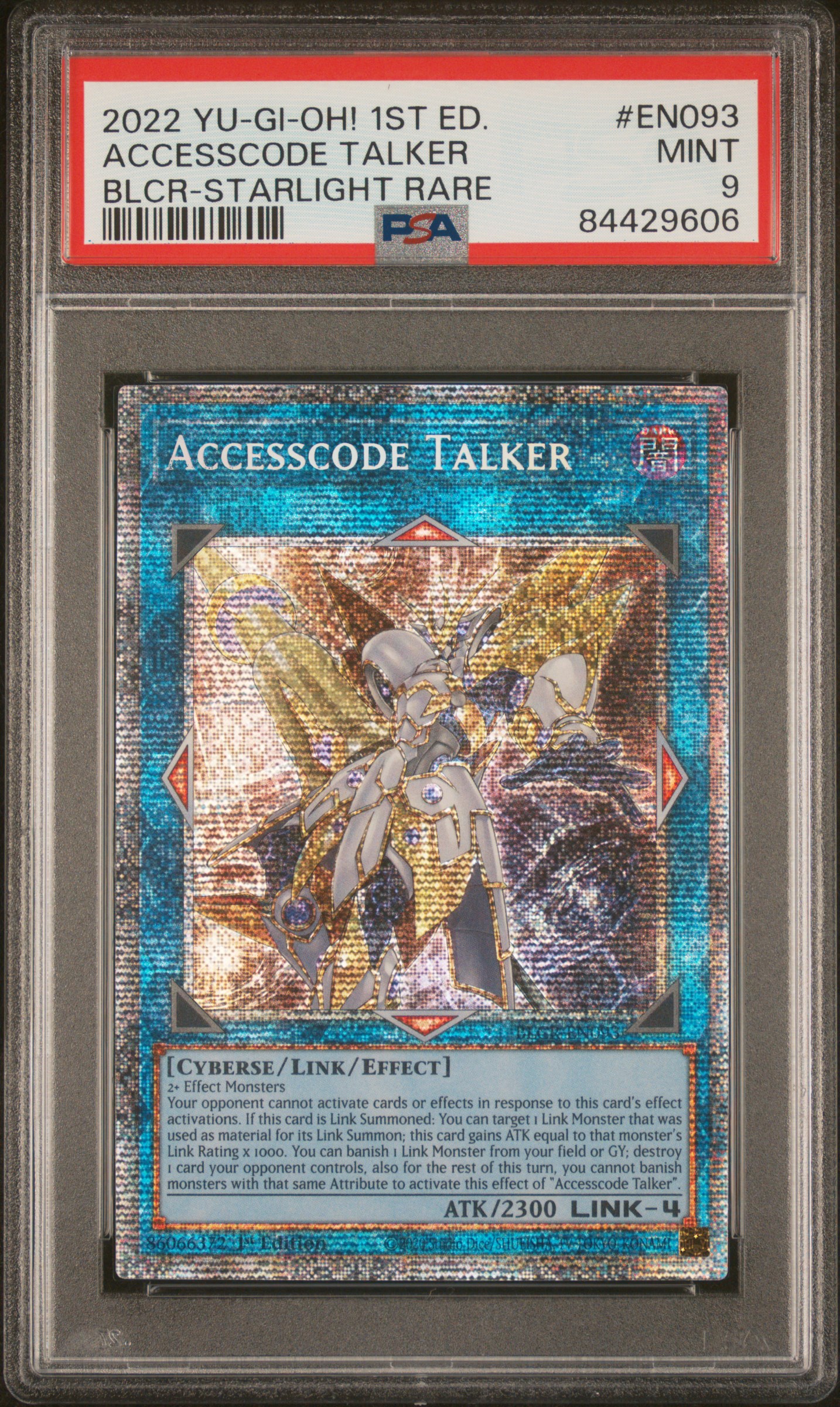 2022 YU-GI-OH! BATTLES OF LEGEND: CRYSTAL REVENGE #EN093 ACCESSCODE TALKER BLCR-STARLIGHT RARE