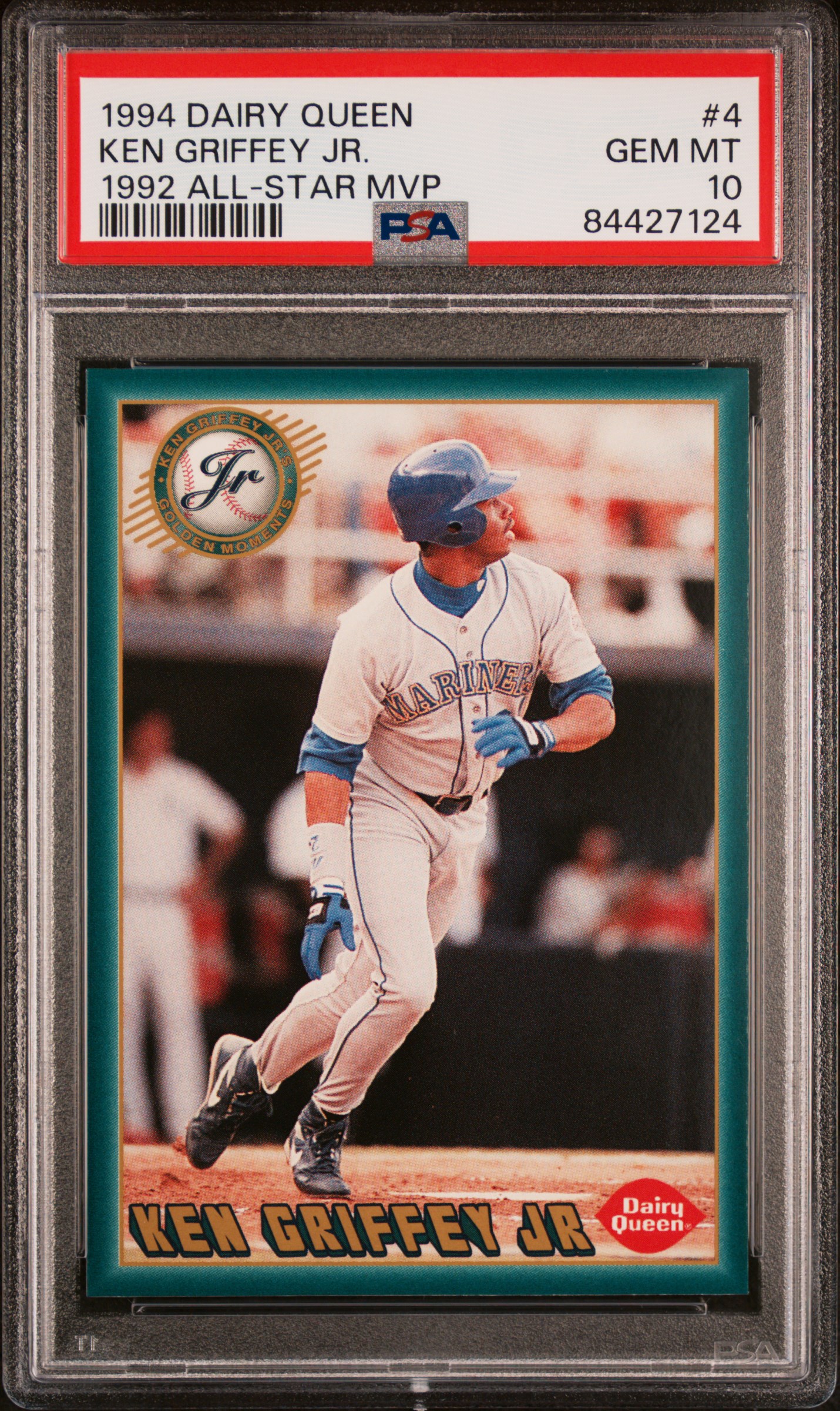 1994 DAIRY QUEEN KEN GRIFFEY JR. #4 KEN GRIFFEY JR. 1992 ALL-STAR MVP