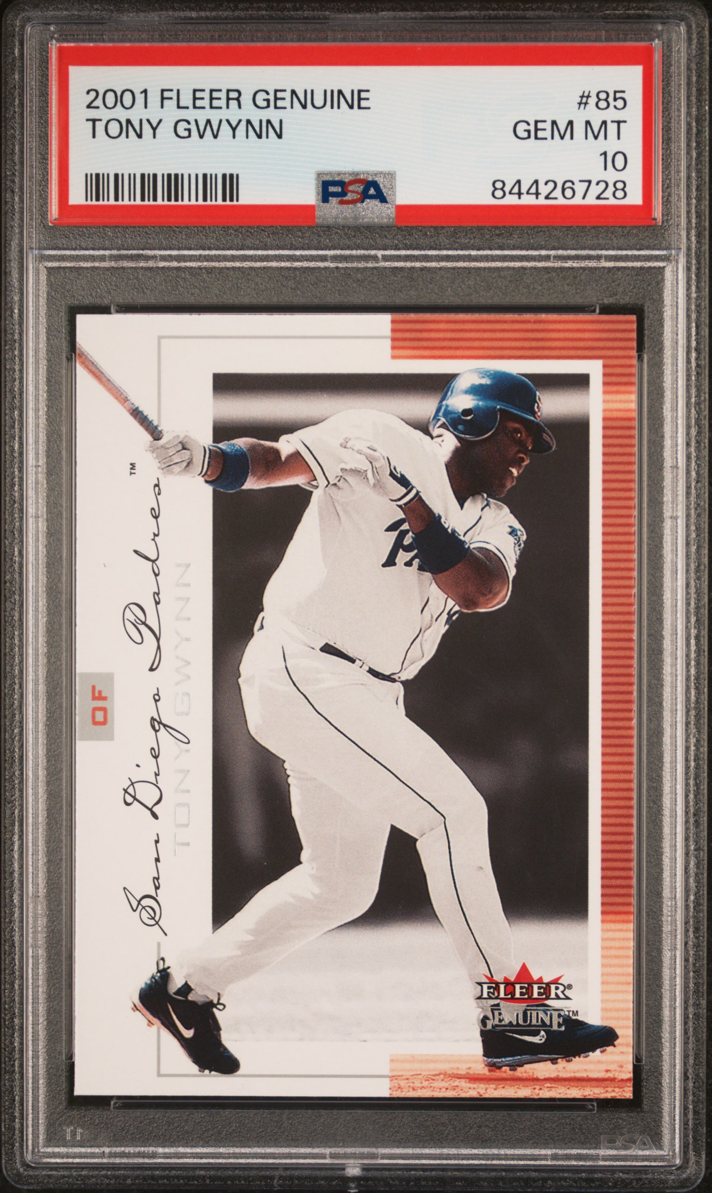 2001 FLEER GENUINE #85 TONY GWYNN
