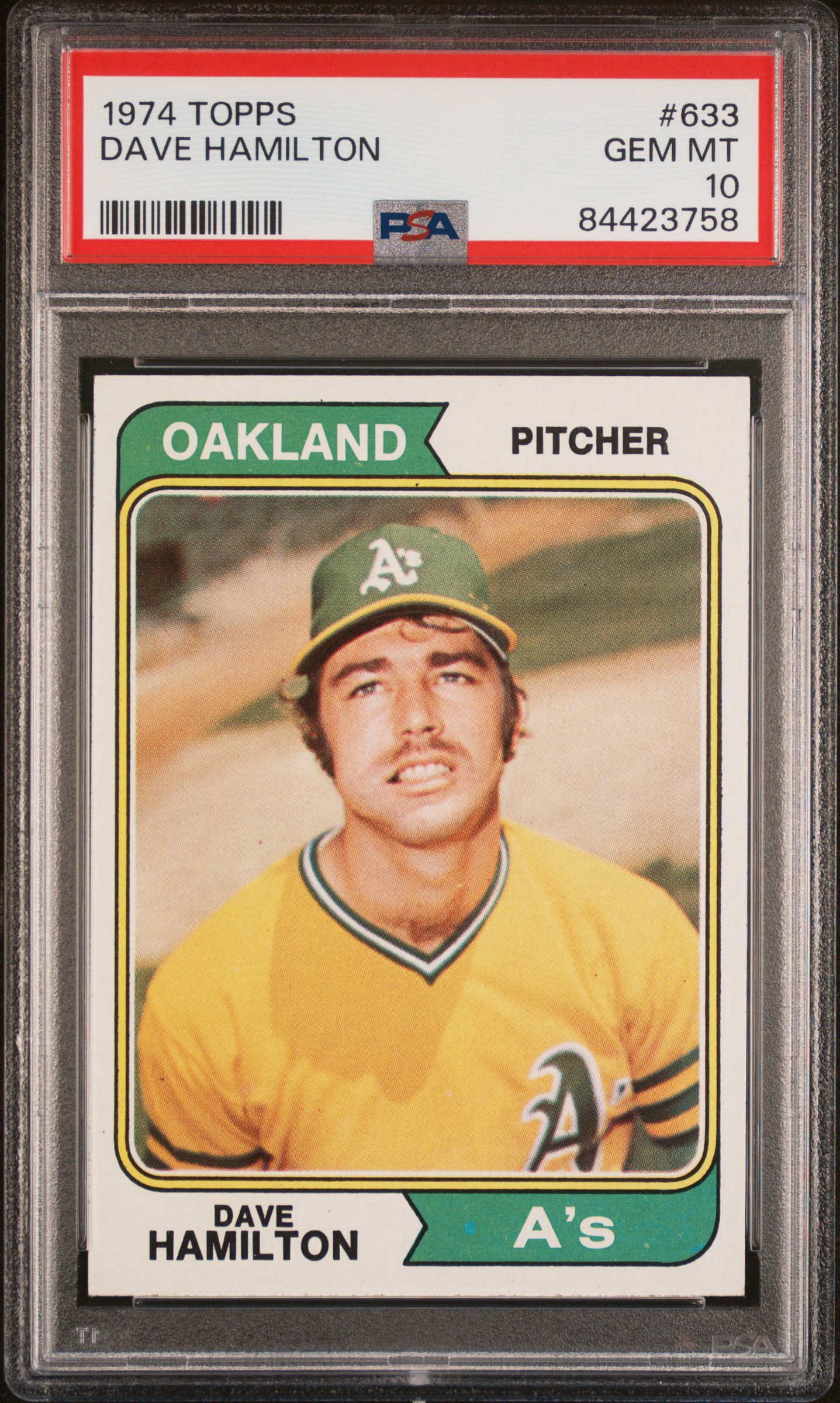1974 TOPPS #633 DAVE HAMILTON