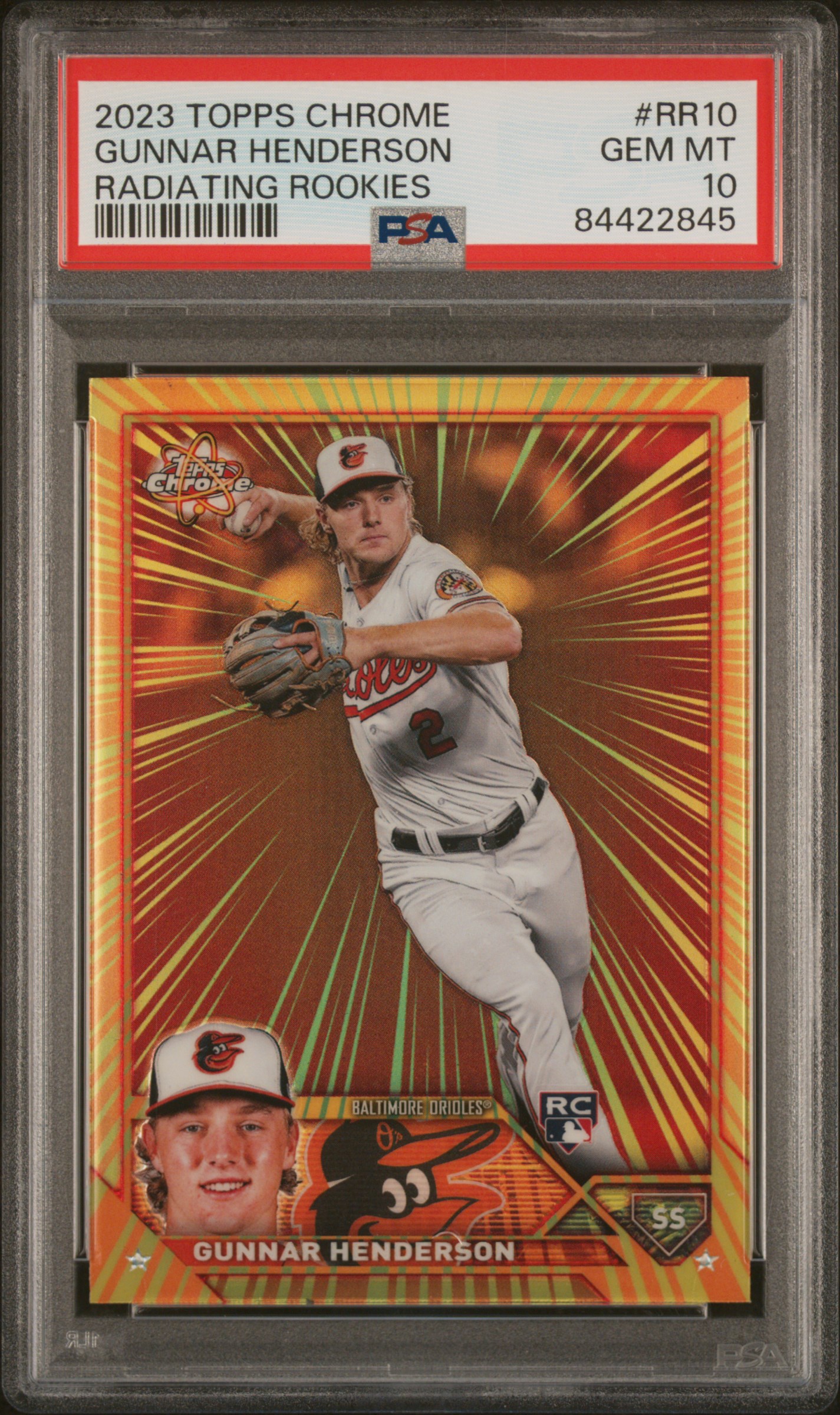 2023 TOPPS CHROME RADIATING ROOKIES #RR10 GUNNAR HENDERSON