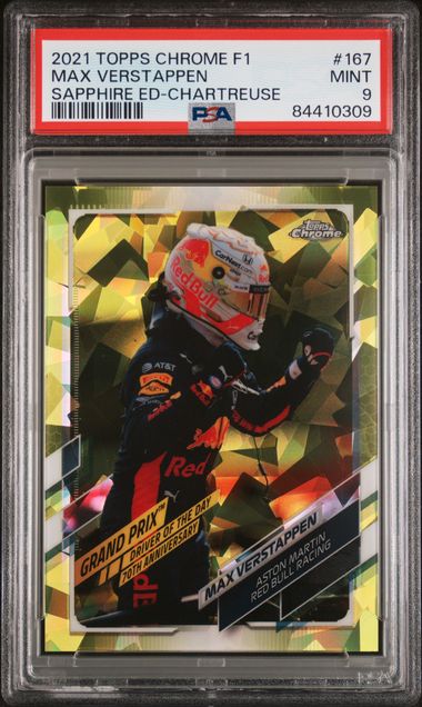 2021 Topps Now F1 Red #81 Max Verstappen (#01/10) – Driver Number 