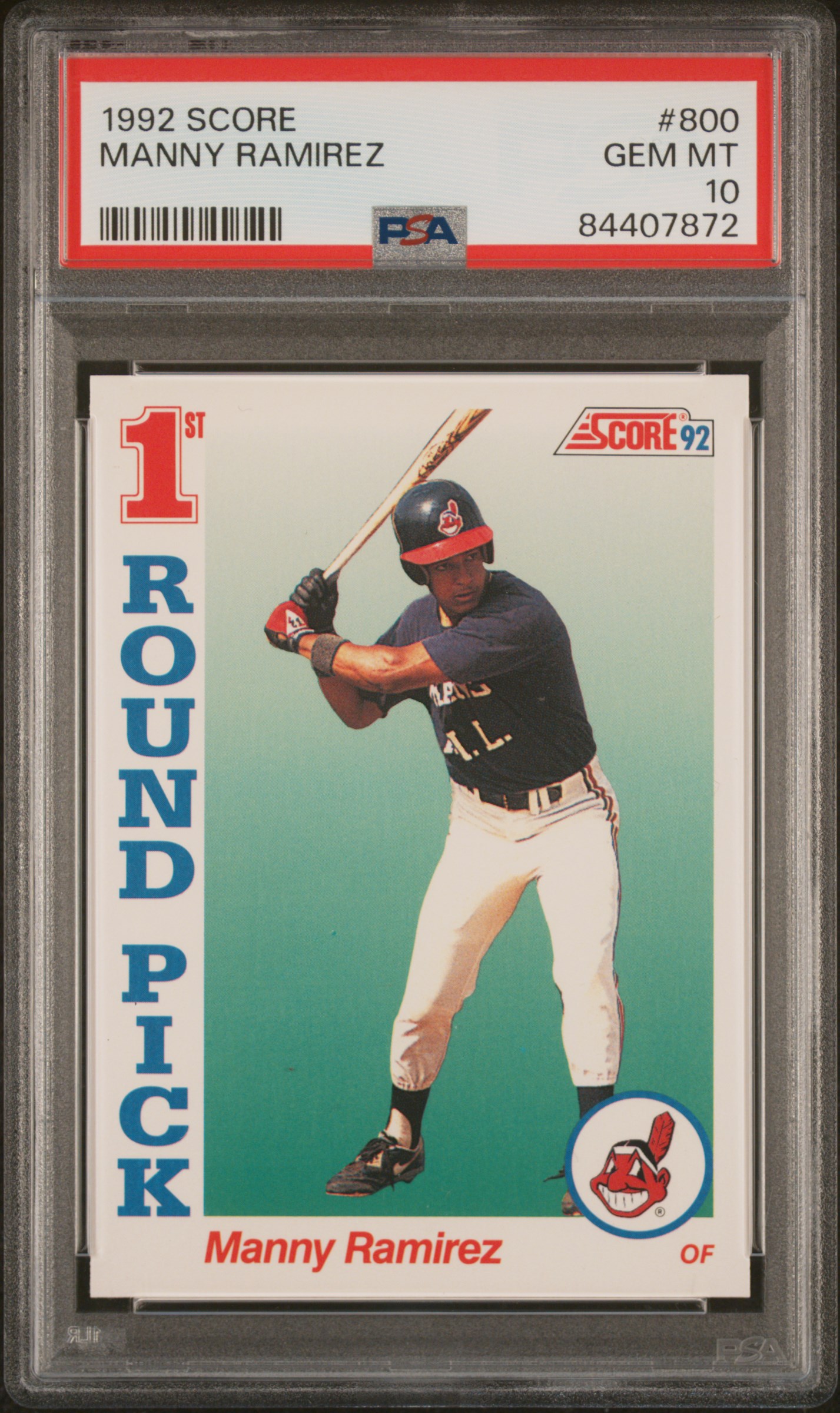 1992 SCORE #800 MANNY RAMIREZ