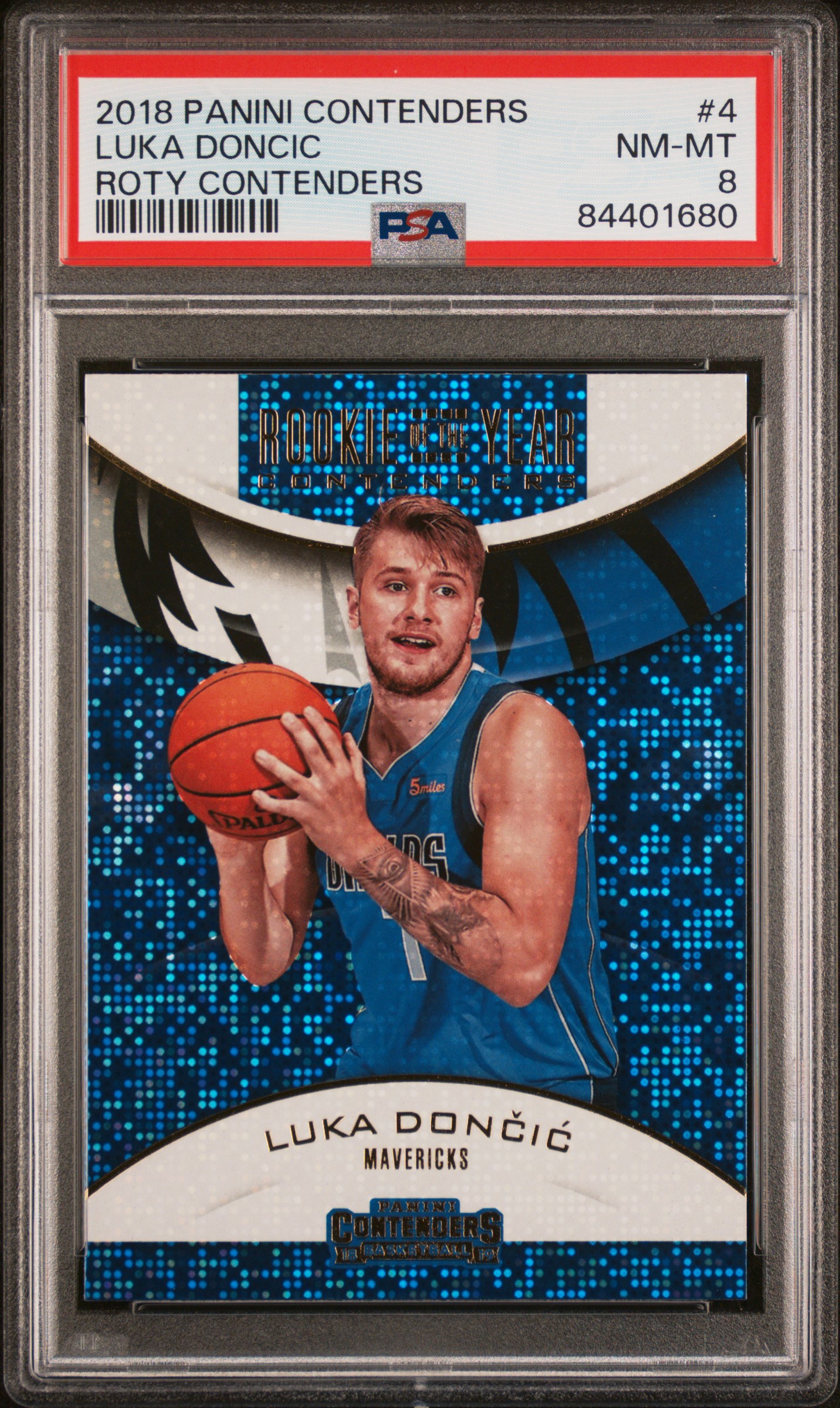 2018 PANINI CONTENDERS ROOKIE OF THE YEAR CONTENDERS #4 LUKA DONCIC ROTY CONTENDERS