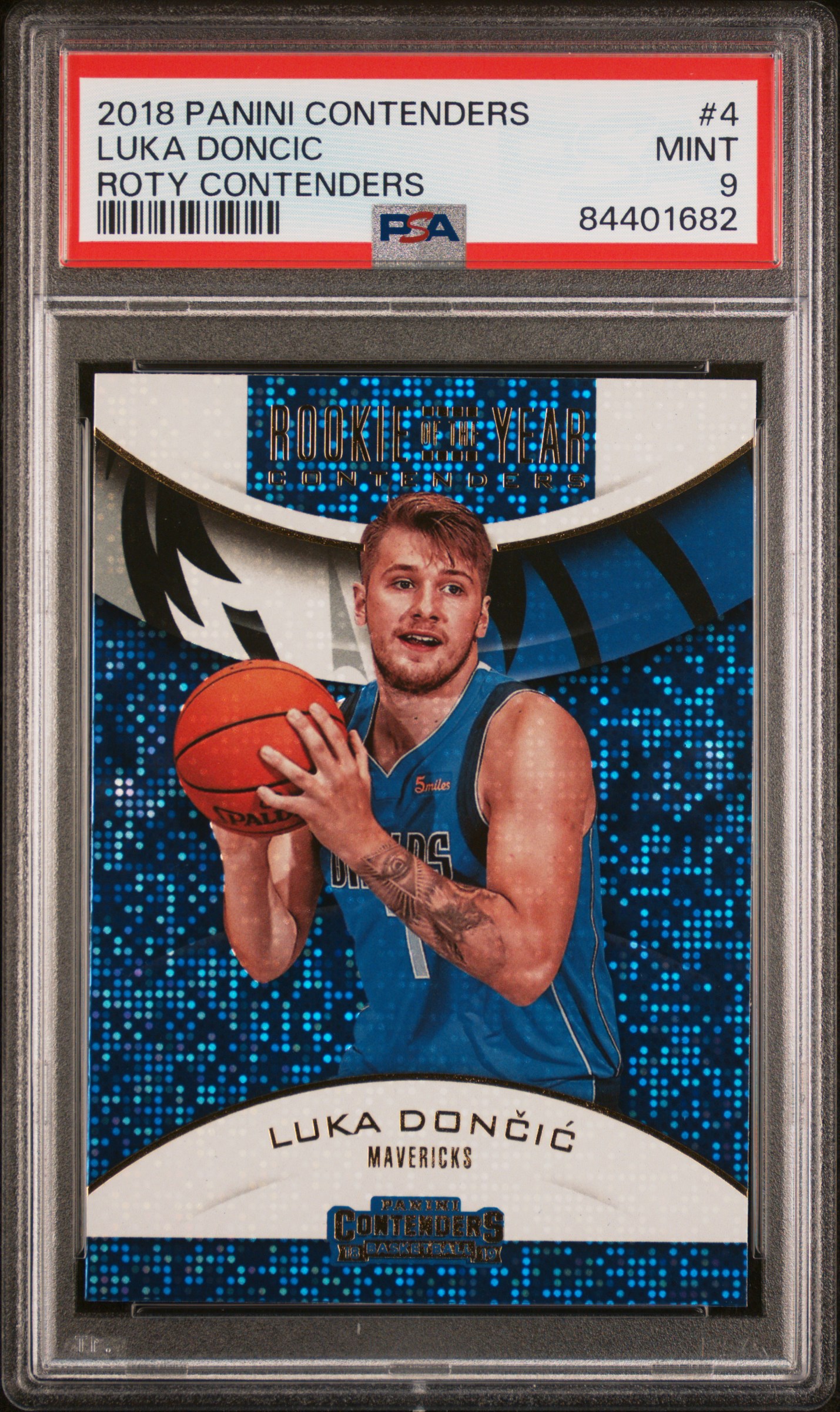 2018 PANINI CONTENDERS ROOKIE OF THE YEAR CONTENDERS #4 LUKA DONCIC ROTY CONTENDERS