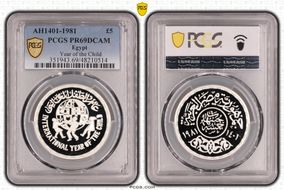 AH1401-1981 £5 Year of the Child PR69DCAM