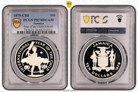 1979-CHI $10 Year of the Child KM-80 PR70DCAM
