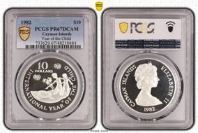 1982 $10 Year of the Child PR67DCAM