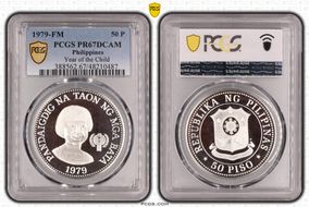 1979-FM 50 P Year of the Child KM-229 Ag PR67DCAM