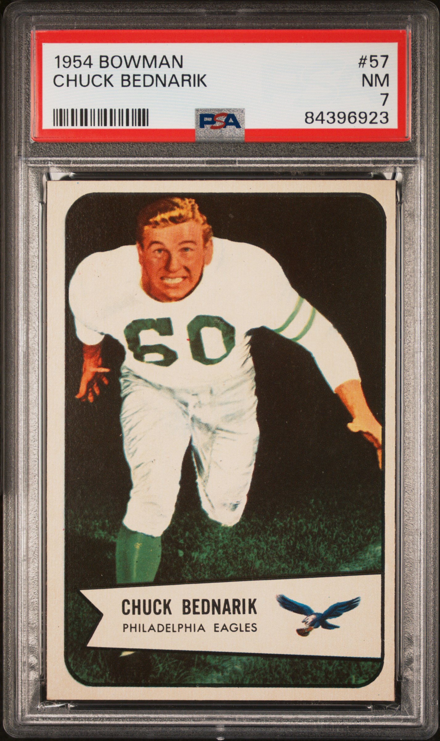 1954 BOWMAN #57 CHUCK BEDNARIK