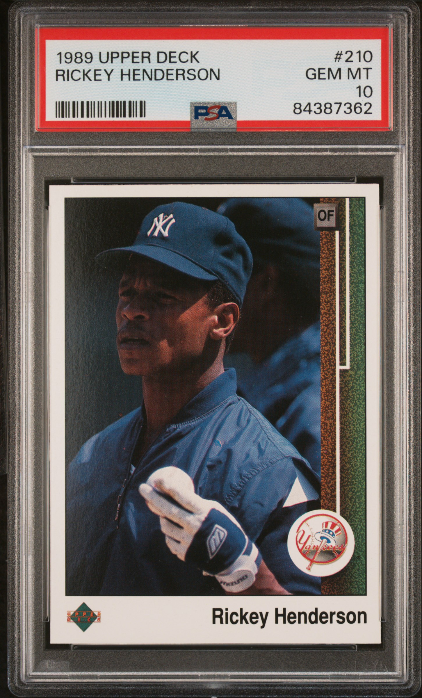 1989 UPPER DECK #210 RICKEY HENDERSON