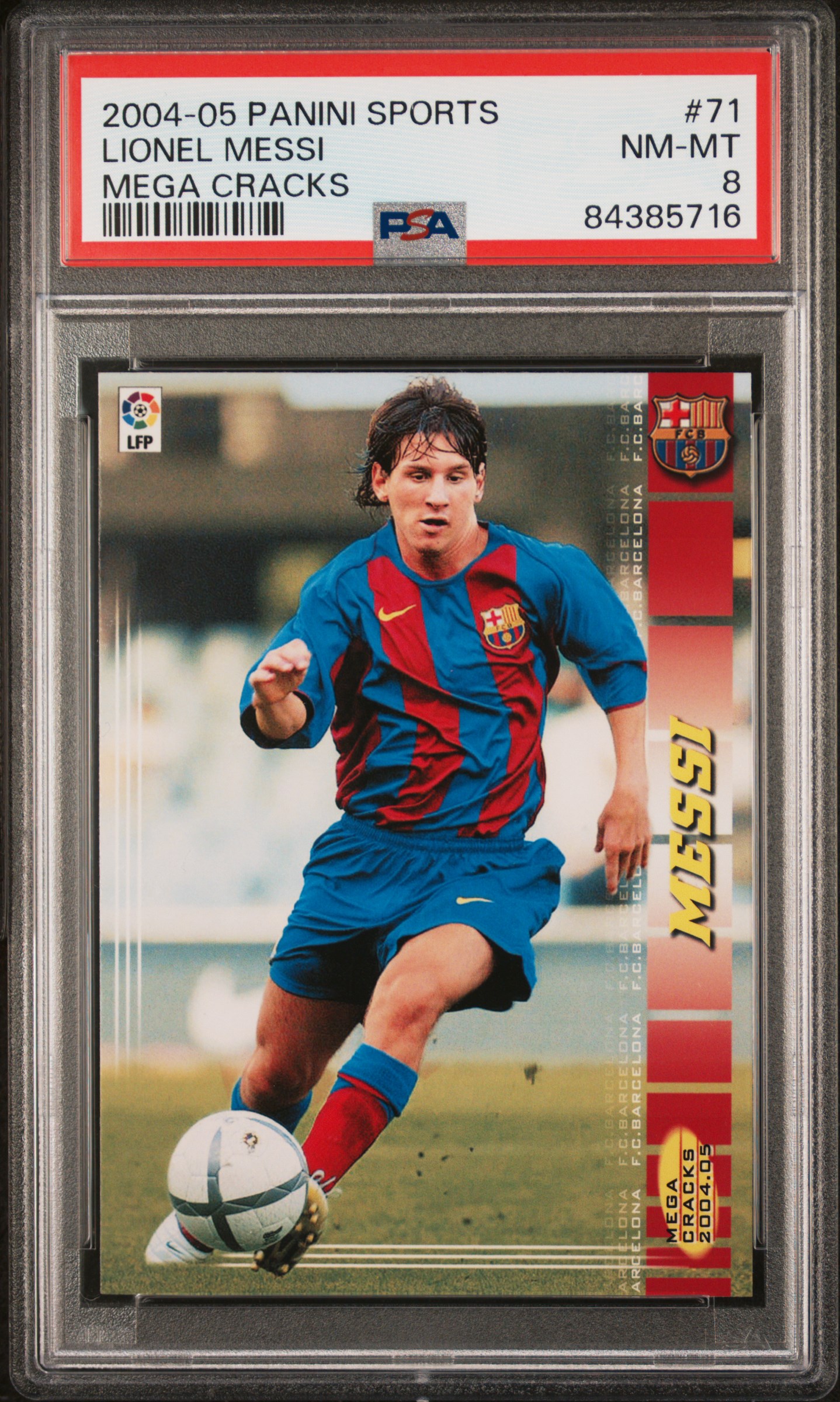 2004-05 PANINI SPORTS MEGA CRACKS #71 LIONEL MESSI MEGA CRACKS