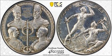 1916 Medal  Zetzmann-3053 Ag SP61