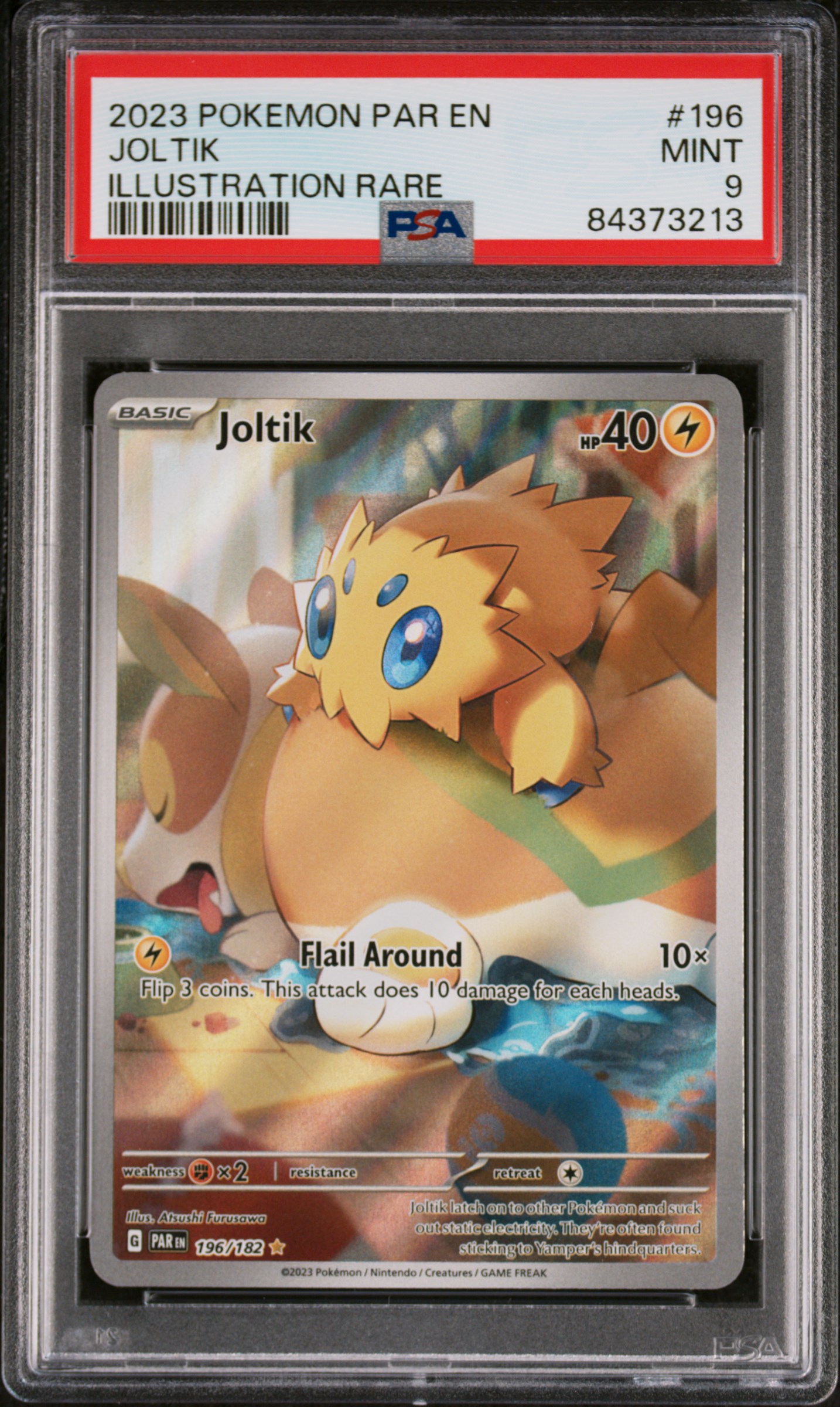 2023 POKEMON PAR EN-PARADOX RIFT #196 JOLTIK ILLUSTRATION RARE