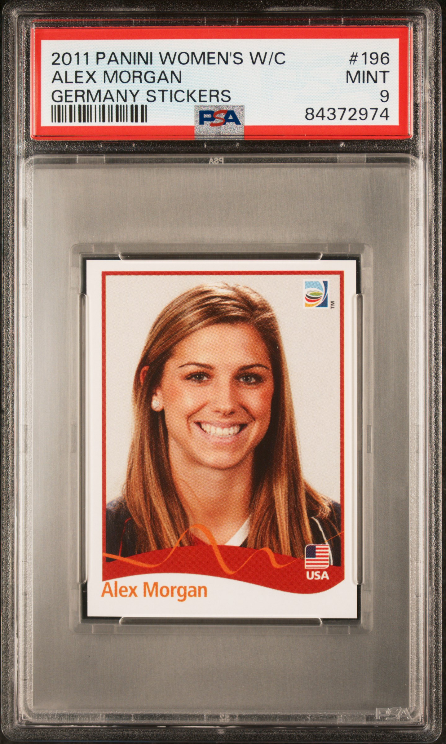 2011 PANINI WOMEN'S WORLD CUP GERMANY STICKERS #196 ALEX MORGAN GERMANY STICKERS