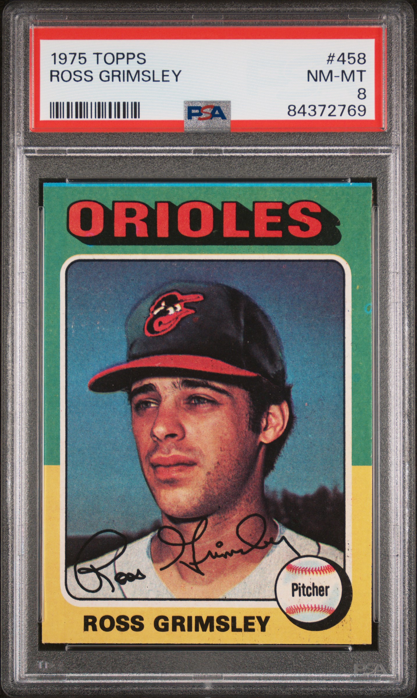1975 TOPPS #458 ROSS GRIMSLEY