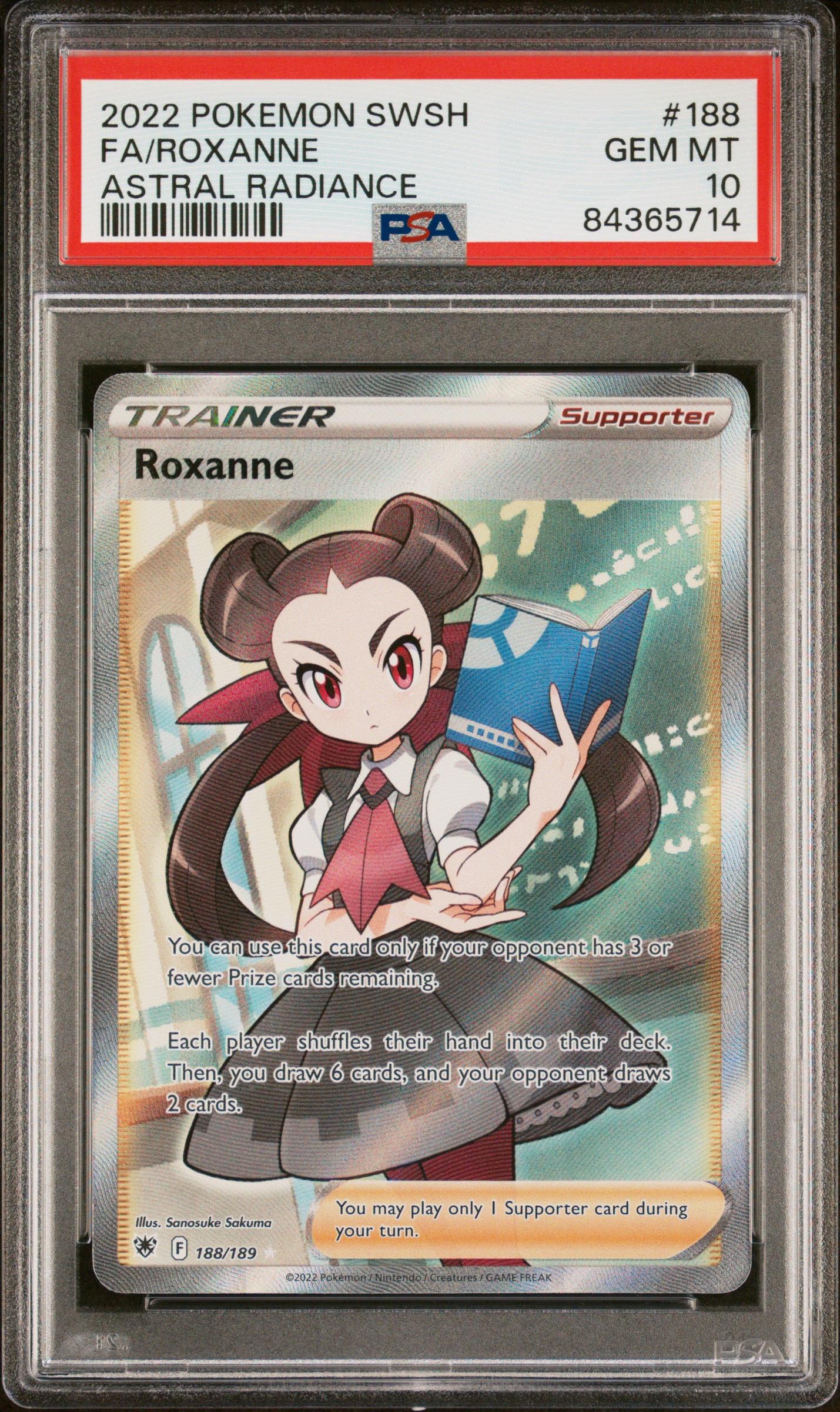2022 POKEMON SWORD & SHIELD ASTRAL RADIANCE #188 FA/ROXANNE ASTRAL RADIANCE