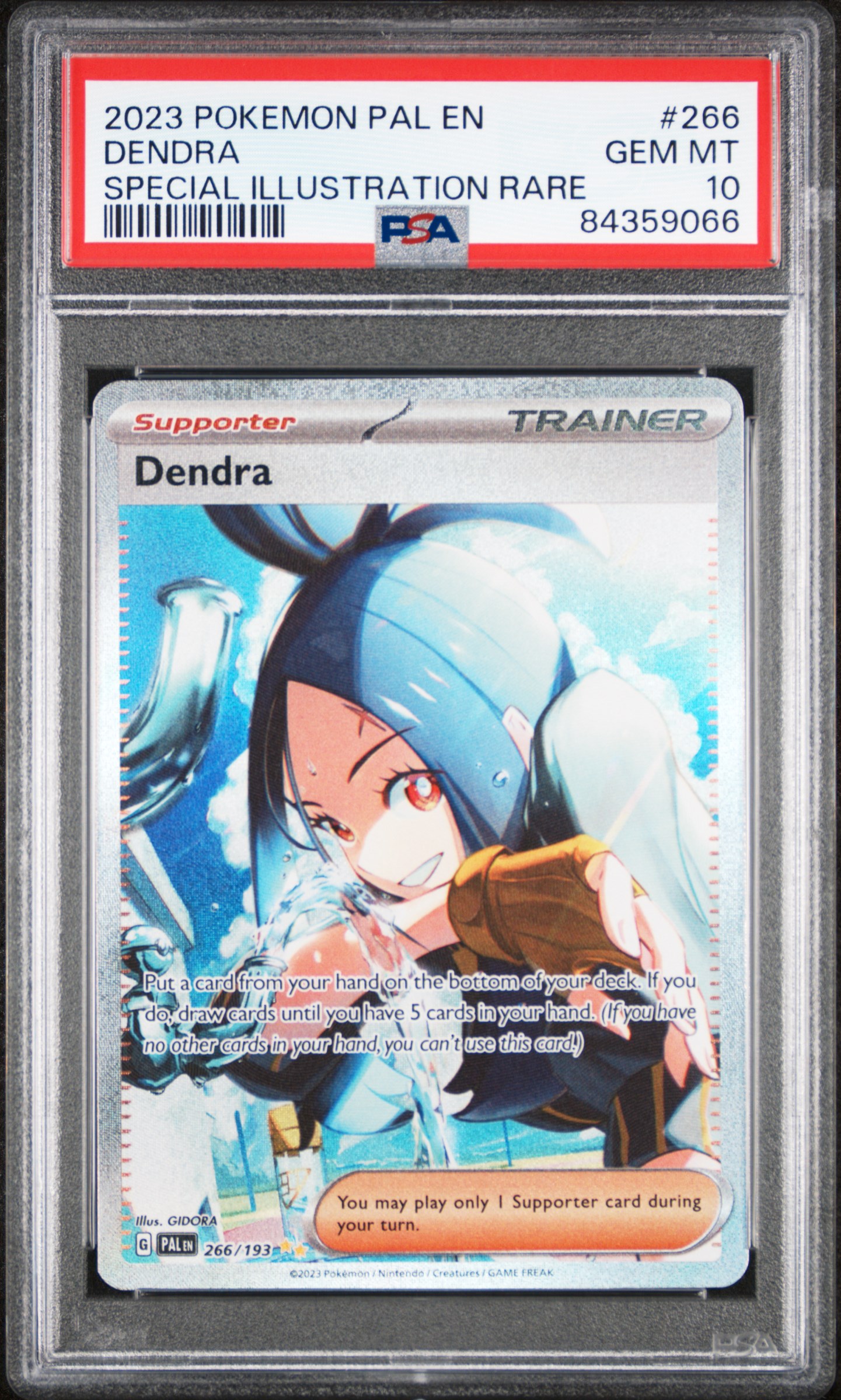 2023 POKEMON PAL EN-PALDEA EVOLVED #266 DENDRA SPECIAL ILLUSTRATION RARE