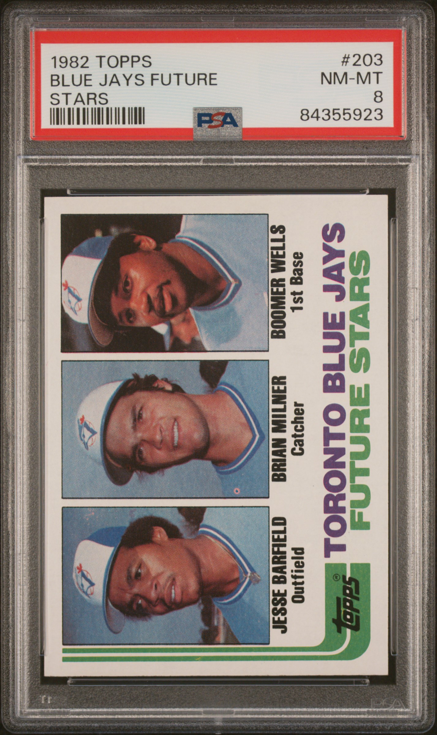 1982 TOPPS #203 BLUE JAYS FUTURE STARS