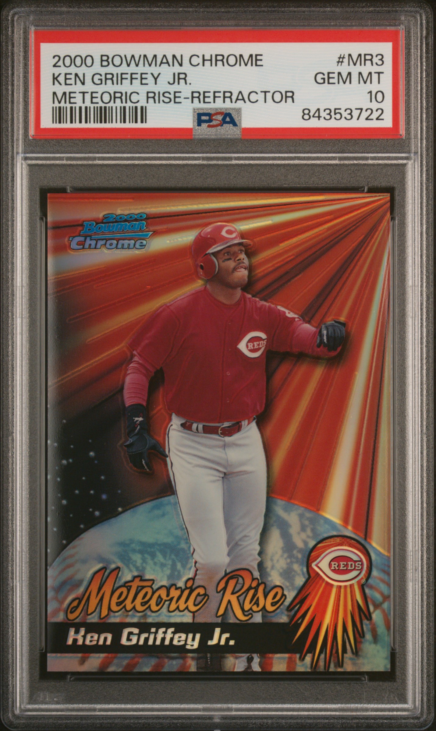 2000 BOWMAN CHROME METEORIC RISE #MR3 KEN GRIFFEY JR. METEORIC RISE-REFRACTOR