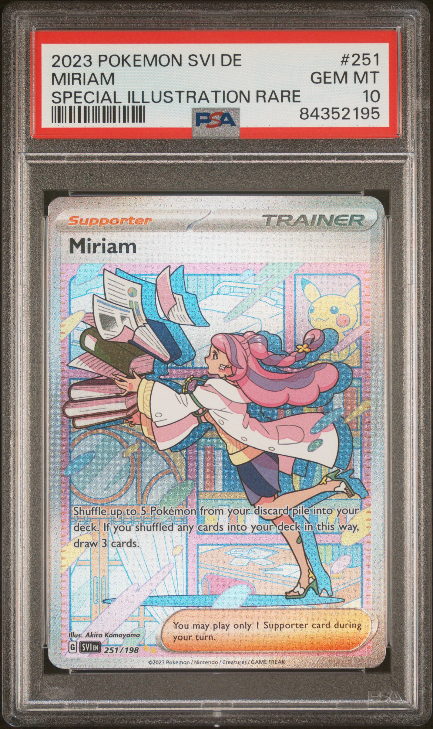 2023 POKEMON GERMAN SVI DE-SCARLET & VIOLET #251 MIRIAM SPECIAL ILLUSTRATION RARE
