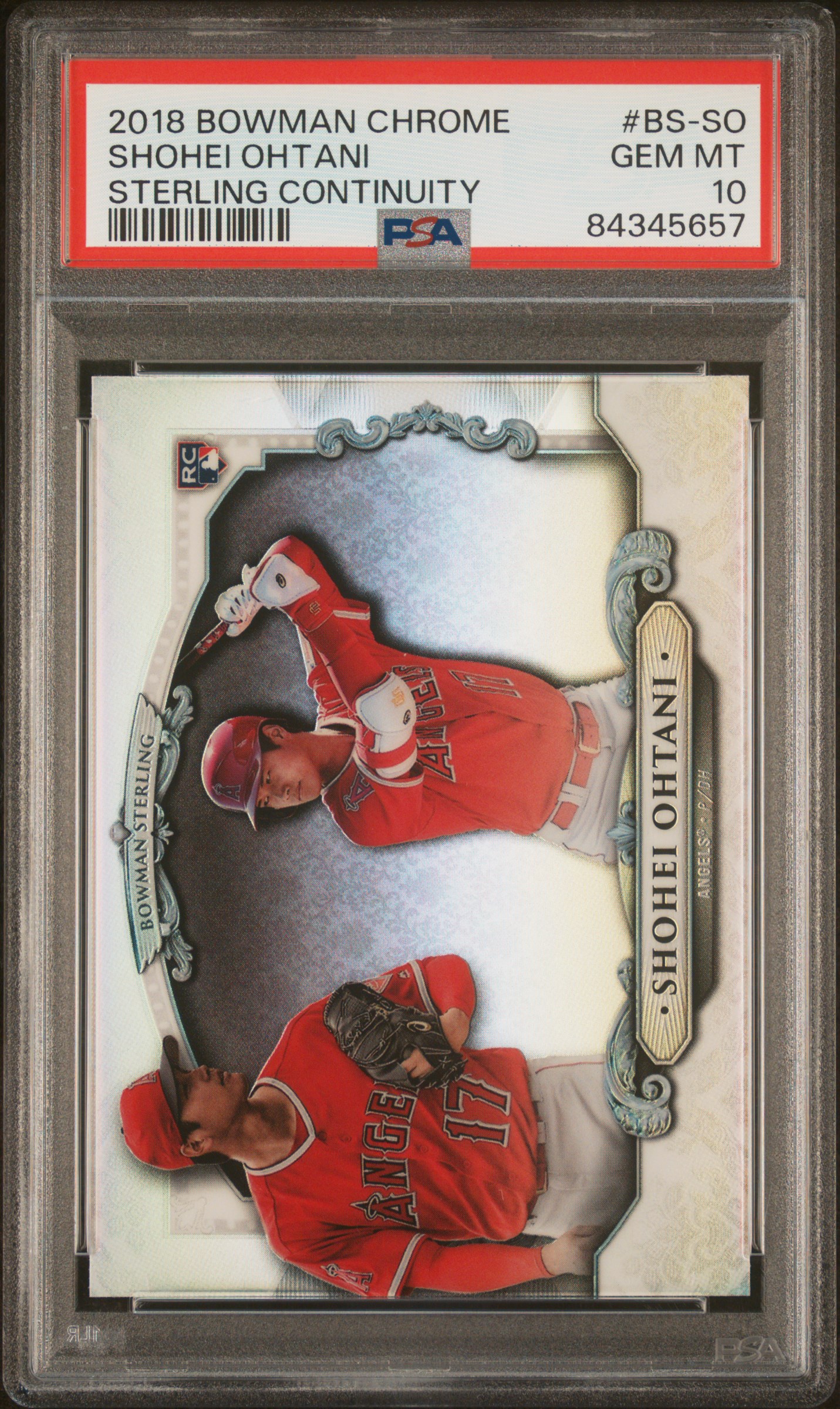 2018 Bowman Bowman Chrome Shohei Ohtani front