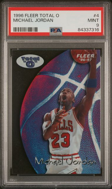 1996 Fleer Total O 4 Michael Jordan – PSA MINT 9 on Goldin Auctions