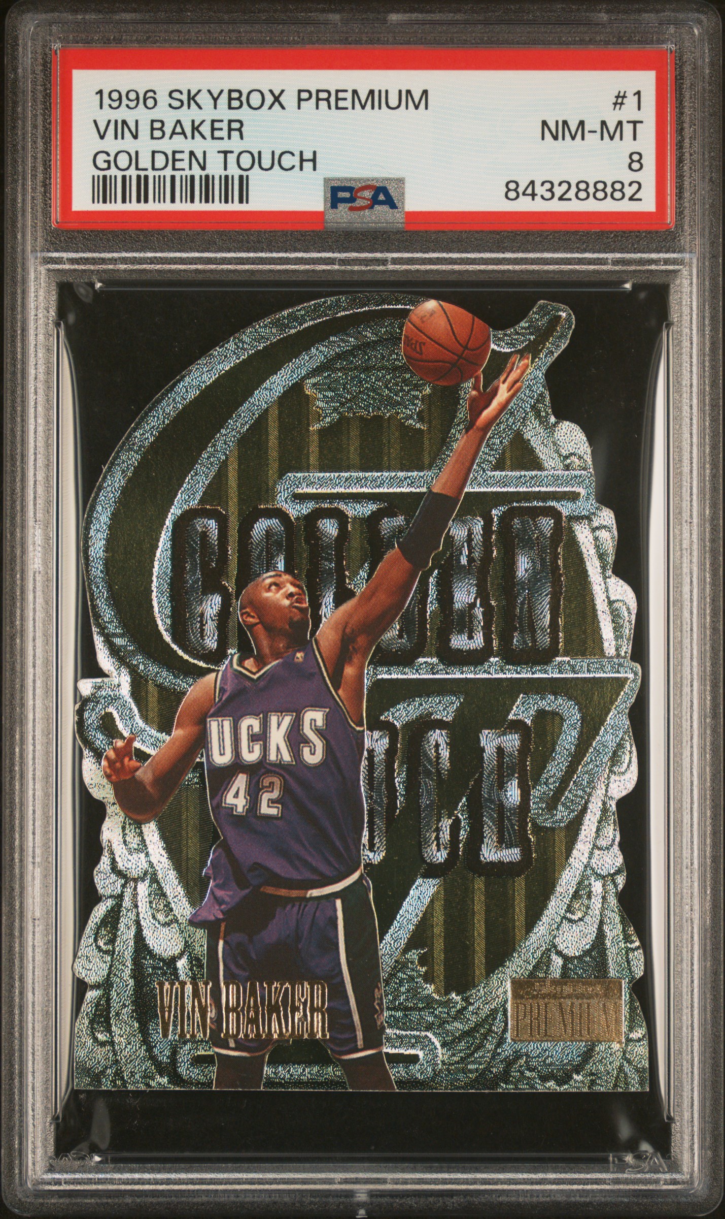 1996 SKYBOX PREMIUM GOLDEN TOUCH #1 VIN BAKER GOLDEN TOUCH