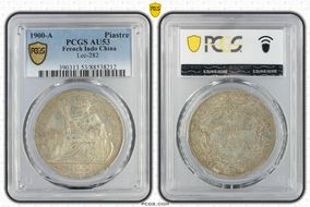 1900-A Piastre Lec-282 AU53