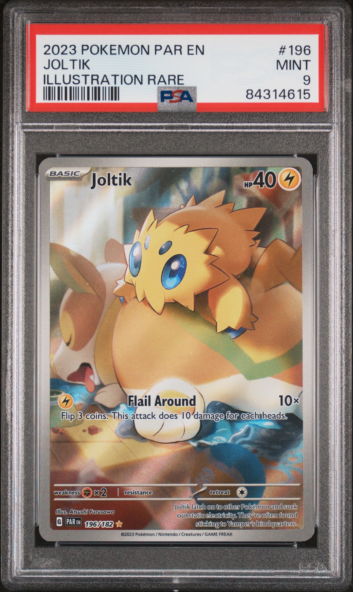 2023 POKEMON PAR EN-PARADOX RIFT #196 JOLTIK ILLUSTRATION RARE