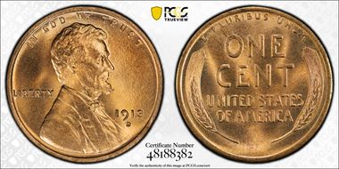 1913-D 1C MS67RD