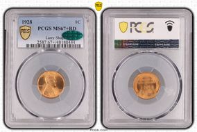 1928 1C MS67+ RD