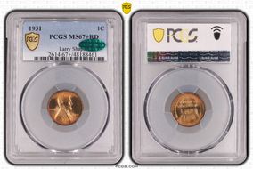 1931 1C MS67+ RD