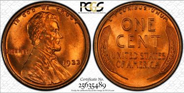 1933 1C MS67+ RD