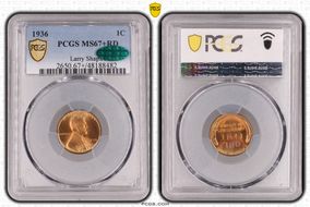 1936 1C MS67+ RD