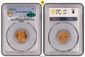 1940-D 1C MS67+ RD