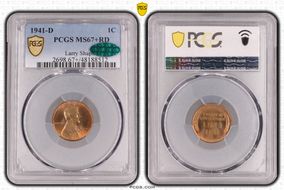 1941-D 1C MS67+ RD