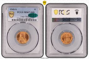 1945-S 1C MS67+ RD