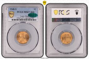 1948-S 1C MS67+ RD