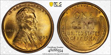 1950 1C MS67+ RD