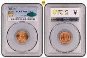 1952-S 1C MS67+ RD