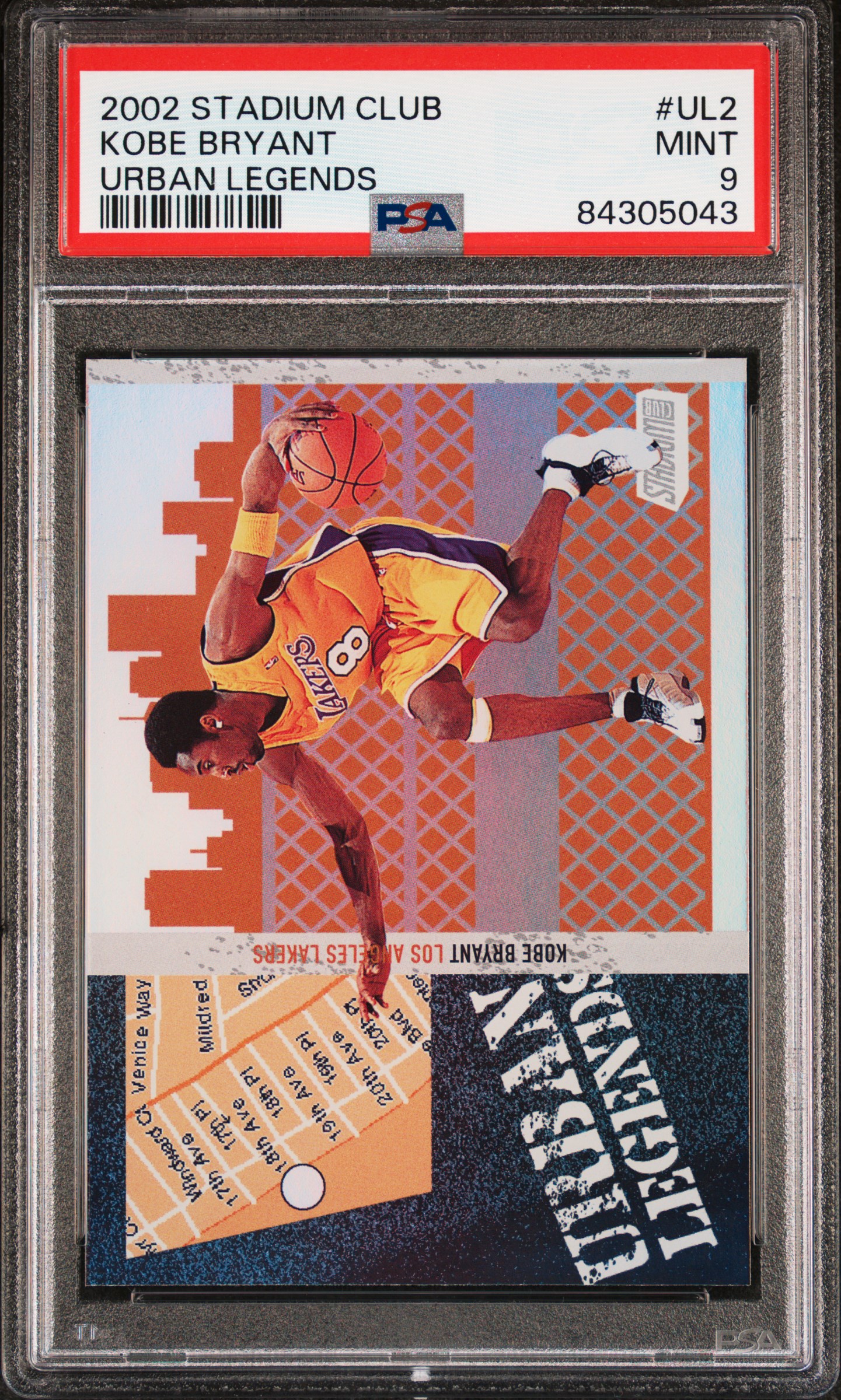 2002 STADIUM CLUB URBAN LEGENDS #UL2 KOBE BRYANT URBAN LEGENDS