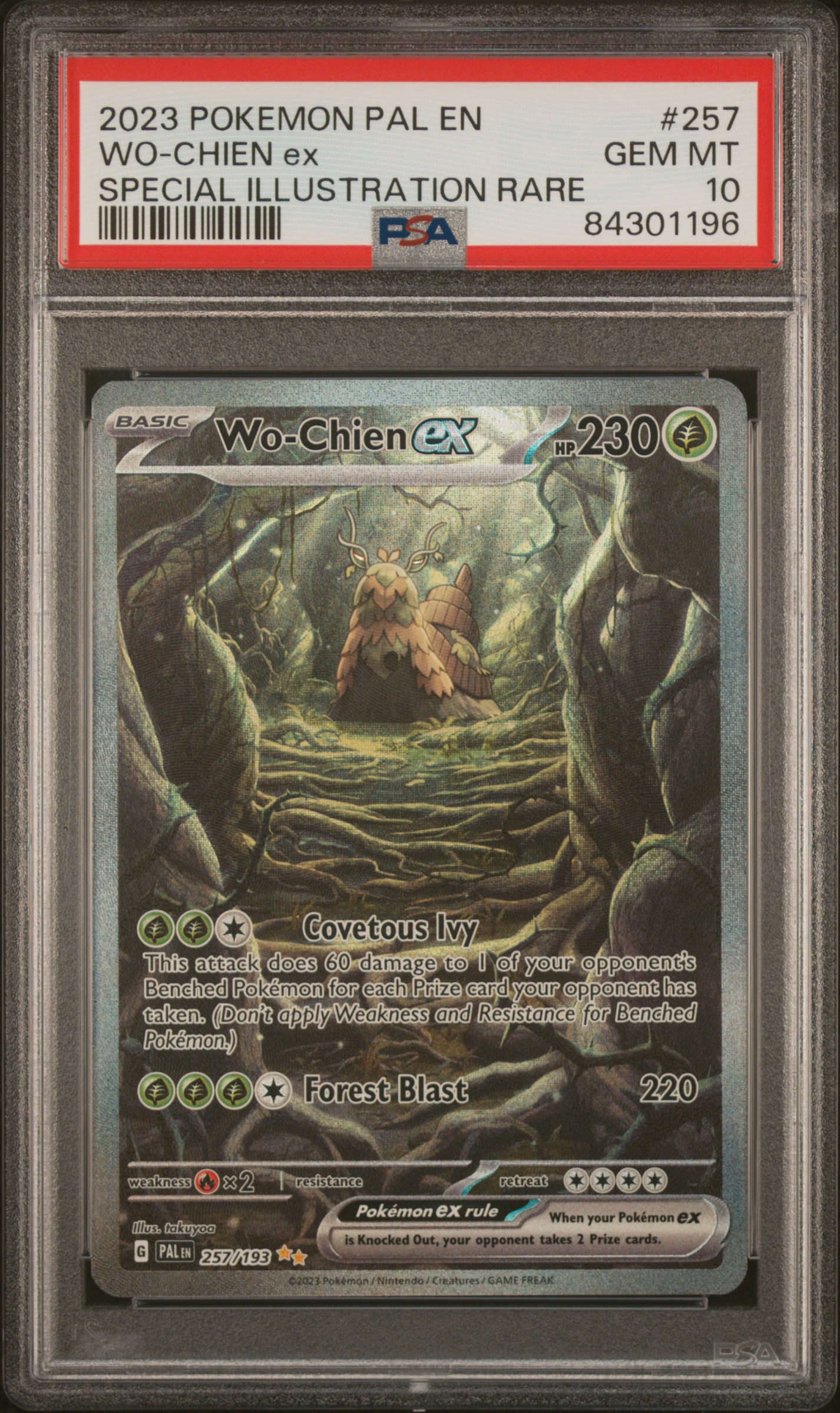 2023 POKEMON PAL EN-PALDEA EVOLVED #257 WO-CHIEN ex SPECIAL ILLUSTRATION RARE