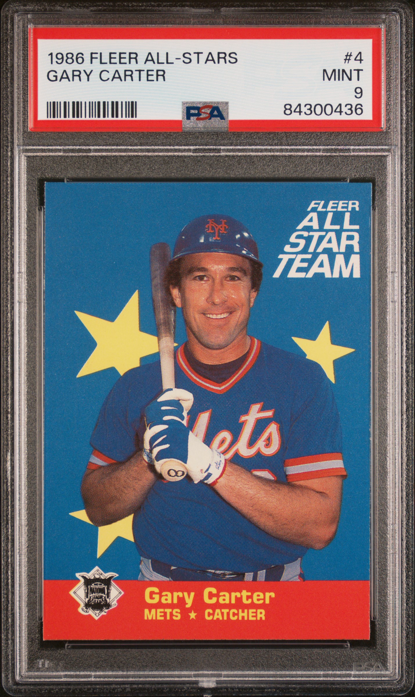 1986 FLEER ALL-STARS #4 GARY CARTER