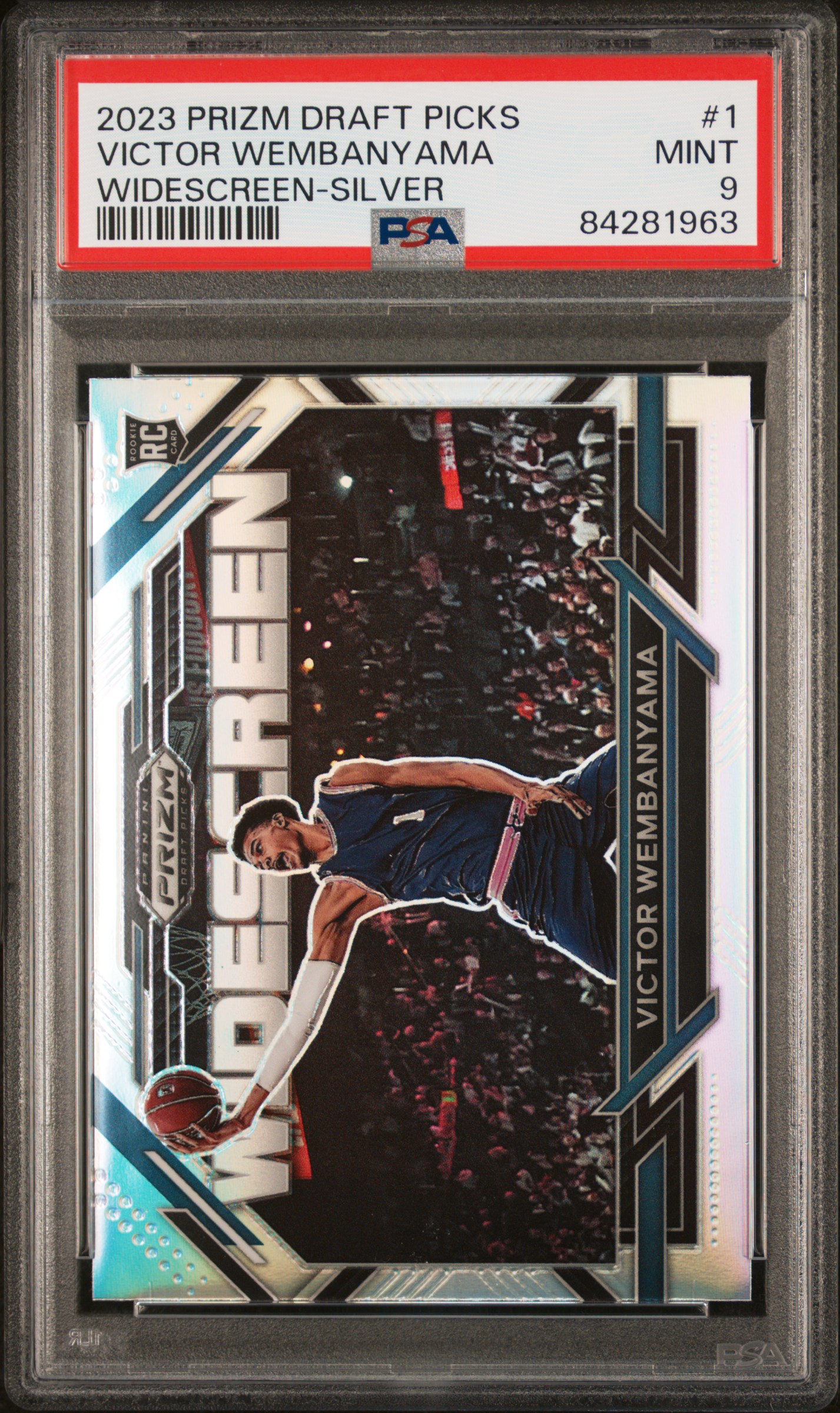 2023 PANINI PRIZM DRAFT PICKS WIDESCREEN #1 VICTOR WEMBANYAMA WIDESCREEN-SILVER PRIZM