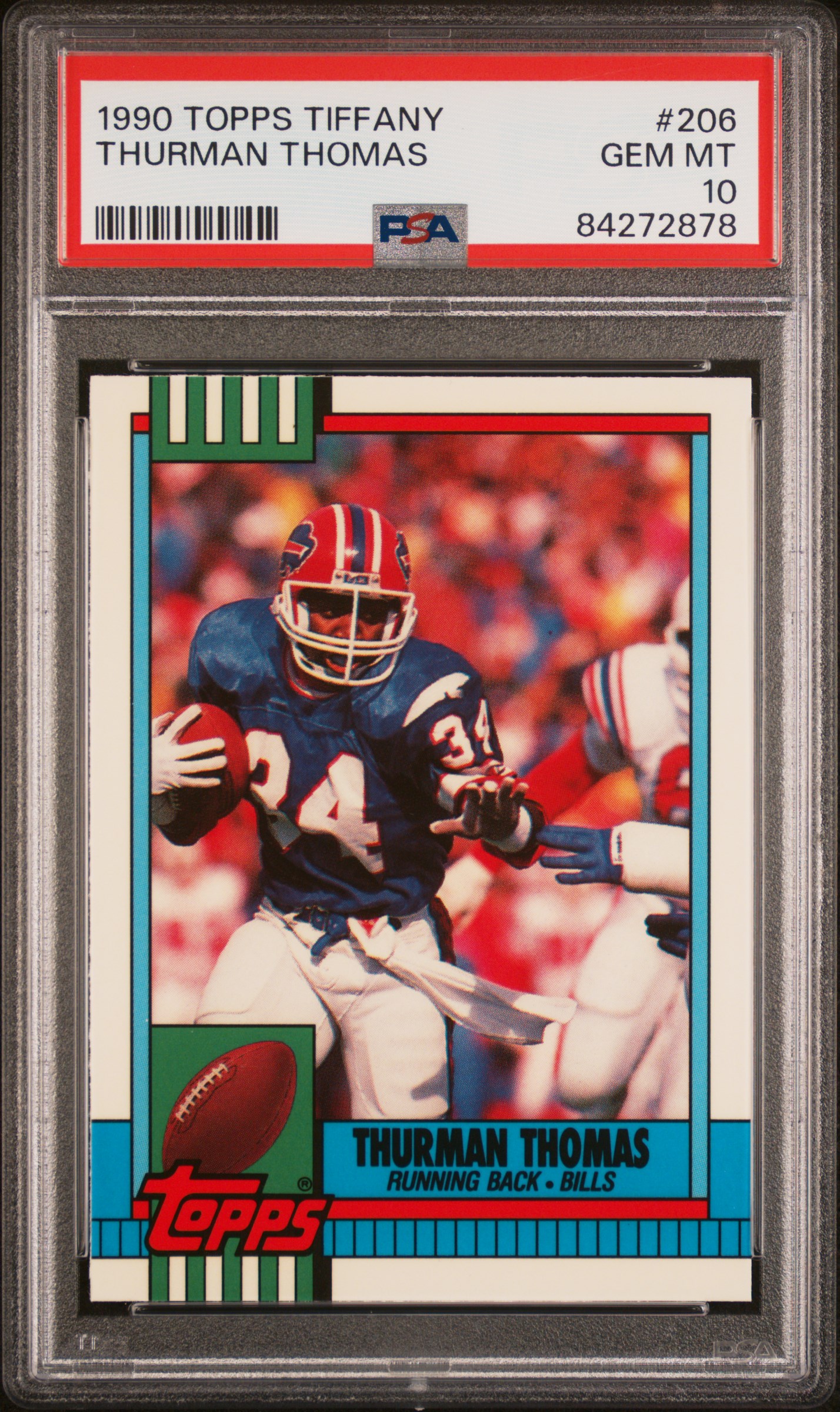 1990 TOPPS TIFFANY #206 THURMAN THOMAS