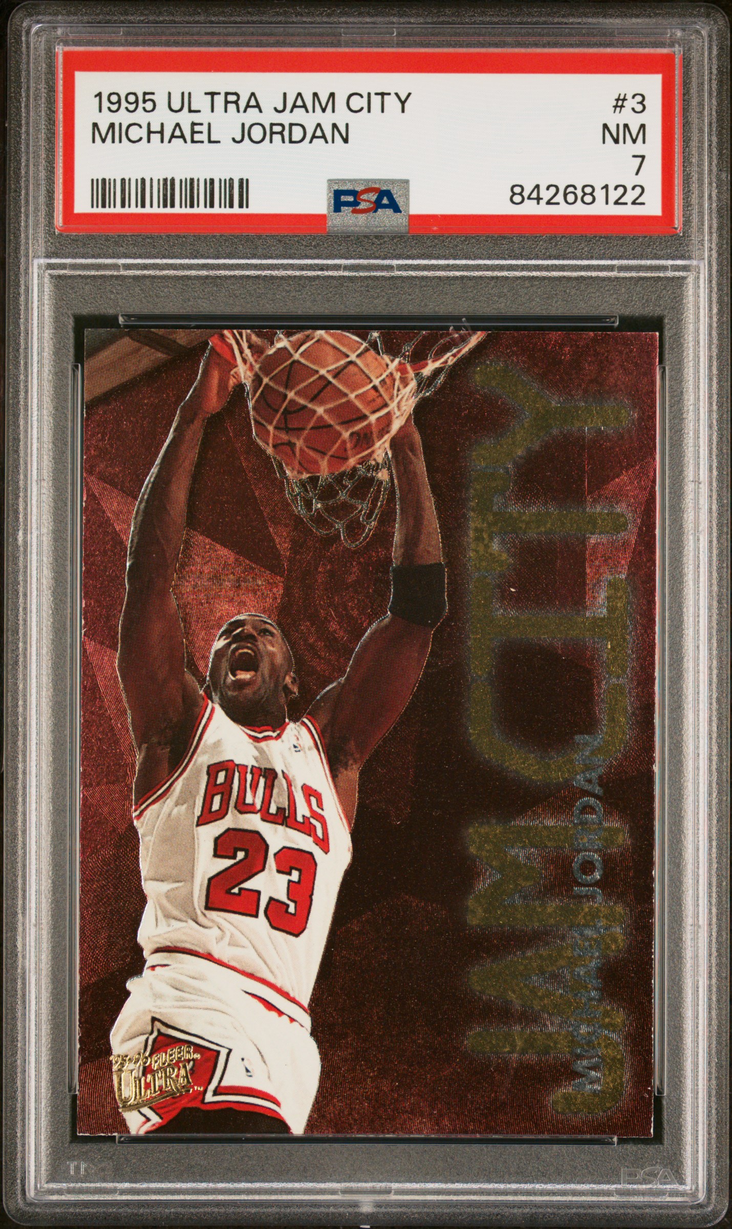1995 ULTRA JAM CITY #3 MICHAEL JORDAN