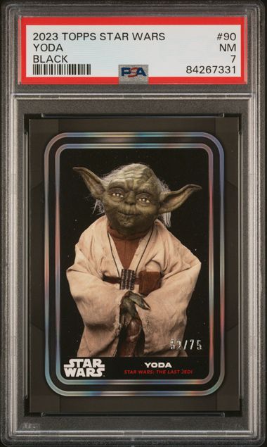 2023 Topps TOPPS STAR WARS Black Yoda front
