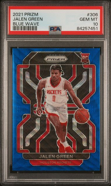 2021-22 Panini Prizm Green - Jalen outlet Green - Rookie Rockets NBA RC Mint